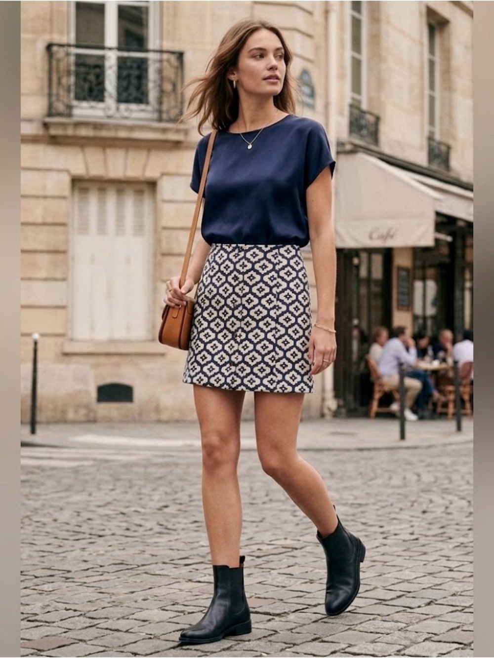 Topshop Patterned Skirt